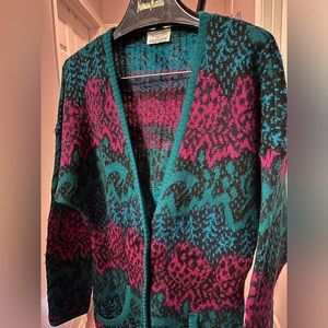 VINTAGE MISSONI for Nordstrom long cardigan sweater 100% wool